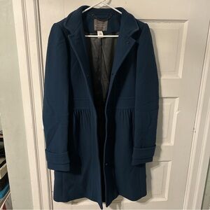 J. Crew Deep Blue Trench Coat